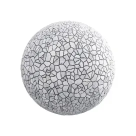 Irregular stone pavement